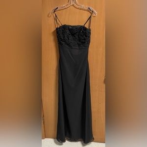 Women’s strapless black, formal dress, size 10